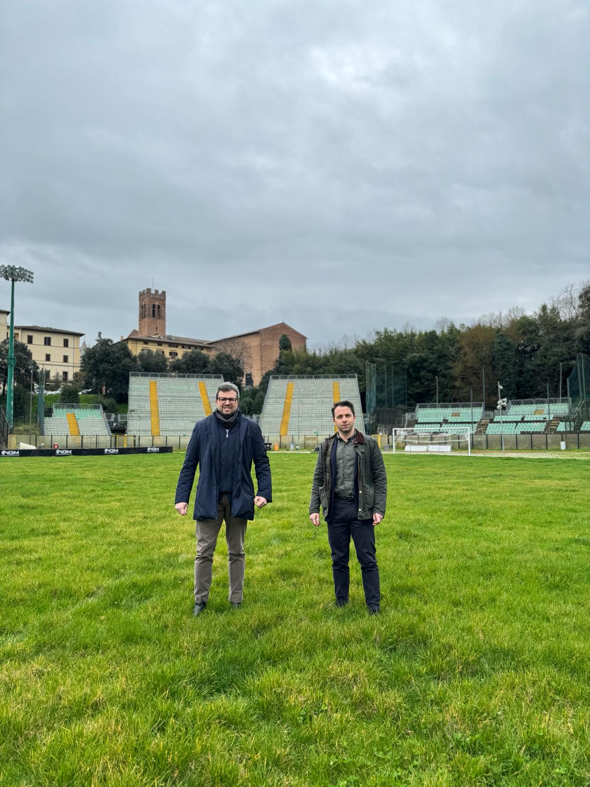 Vicesindaco Capitani e assessore Loré - Stadio Franchi