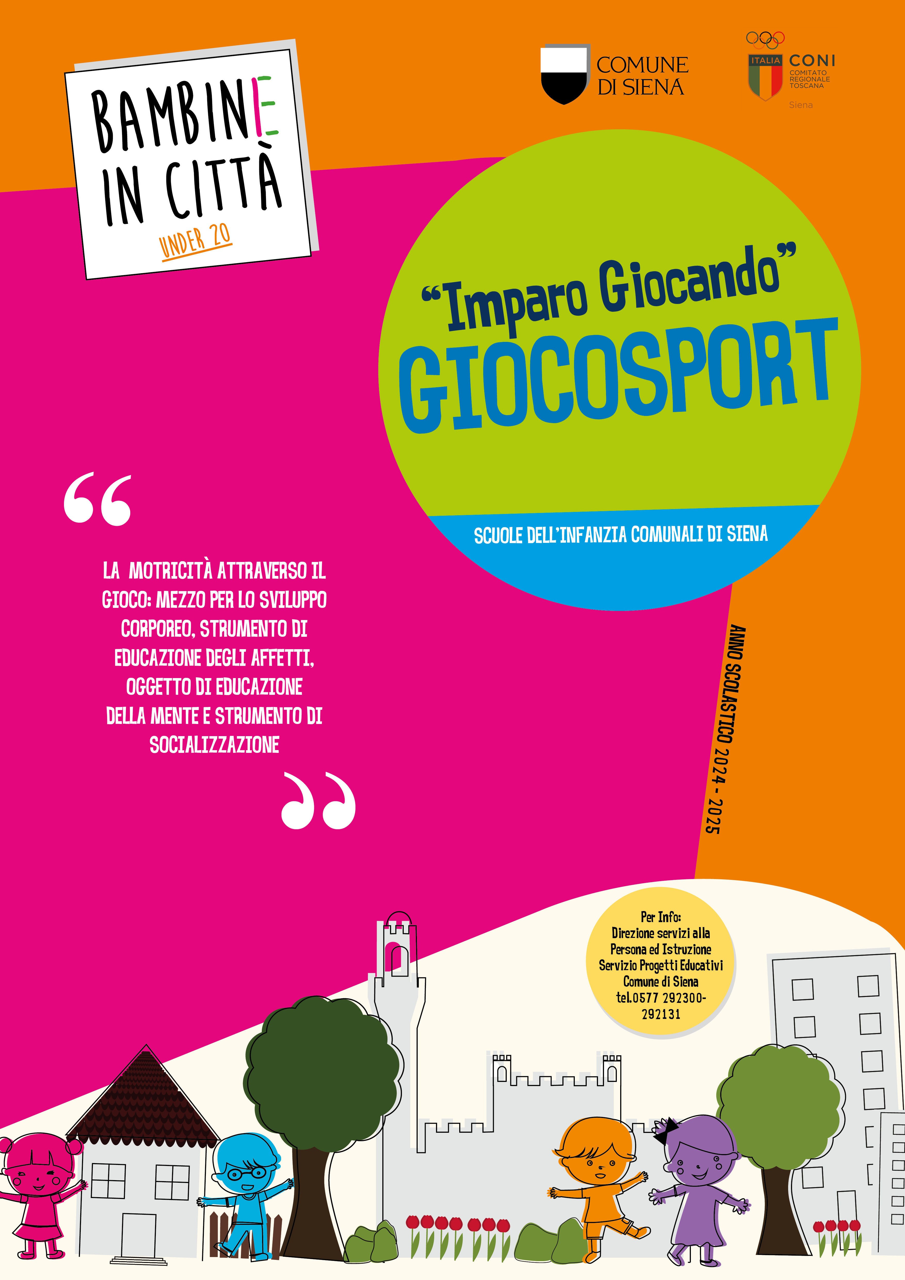 Locandina gioco sport "Imparo giocando"