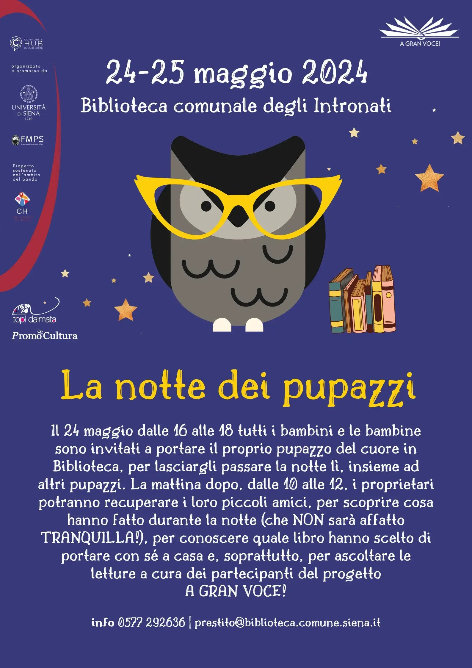 La notte dei pupazzi - Biblioteca comunale